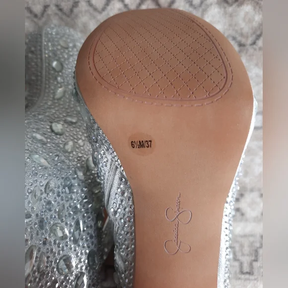 NIB sz6.5 Dollyi Crystal 💎 Jessica Simspon Embellished Platform Heel Boots - Picture 11 of 14